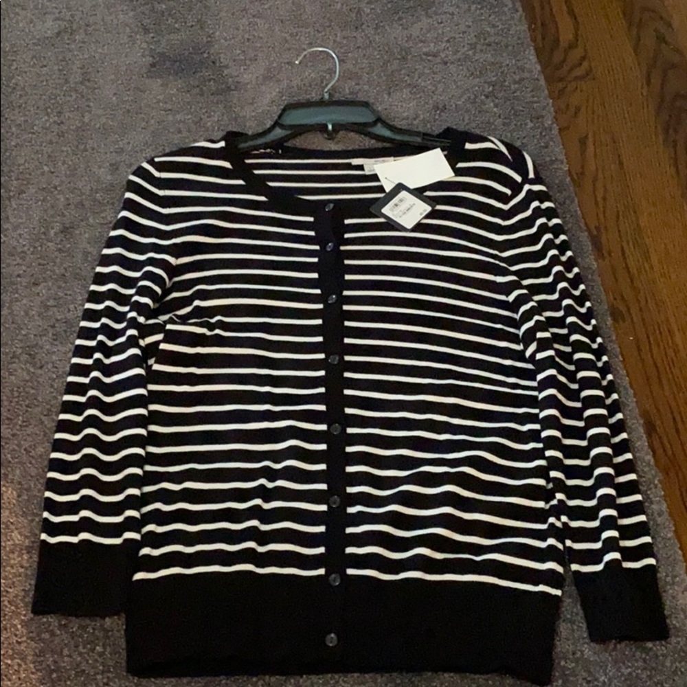 Black and White striped sweater